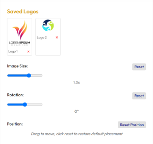 Logo Position - Custom Golf Bags